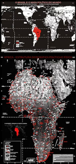 GEOAFRO 11. MAPAS TEMÁTICOS AVULSOS - MATERIAL DIDÁTICO EDUCAÇÃO AFRO: O Brasil na Cartografia do Mundo & O Mapa Geográfico do Continente Africano. 2A-2B
