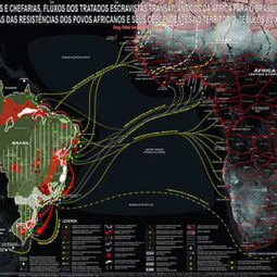 GEOAFRO 14. MAPAS TEMÁTICOS AVULSOS - MATERIAL DIDÁTICO EDUCAÇÃO AFRO: Estados Políticos e Chefarias, Fluxos dos Tratados Escravistas Transatlânticos da África para o Brasil Colonial-Imperial e Referências dos Povos Africanos e seus Descendentes no Território. Séculos XV-XIX.
